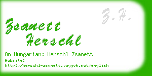 zsanett herschl business card